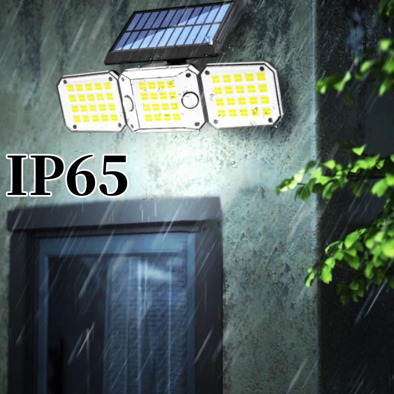 Dual Induction Outdoor Solar Lights 224 LEDS Solar Motion Sensor Lights Solar Wall Lamp With 3 Modes Waterproof Flood Lights