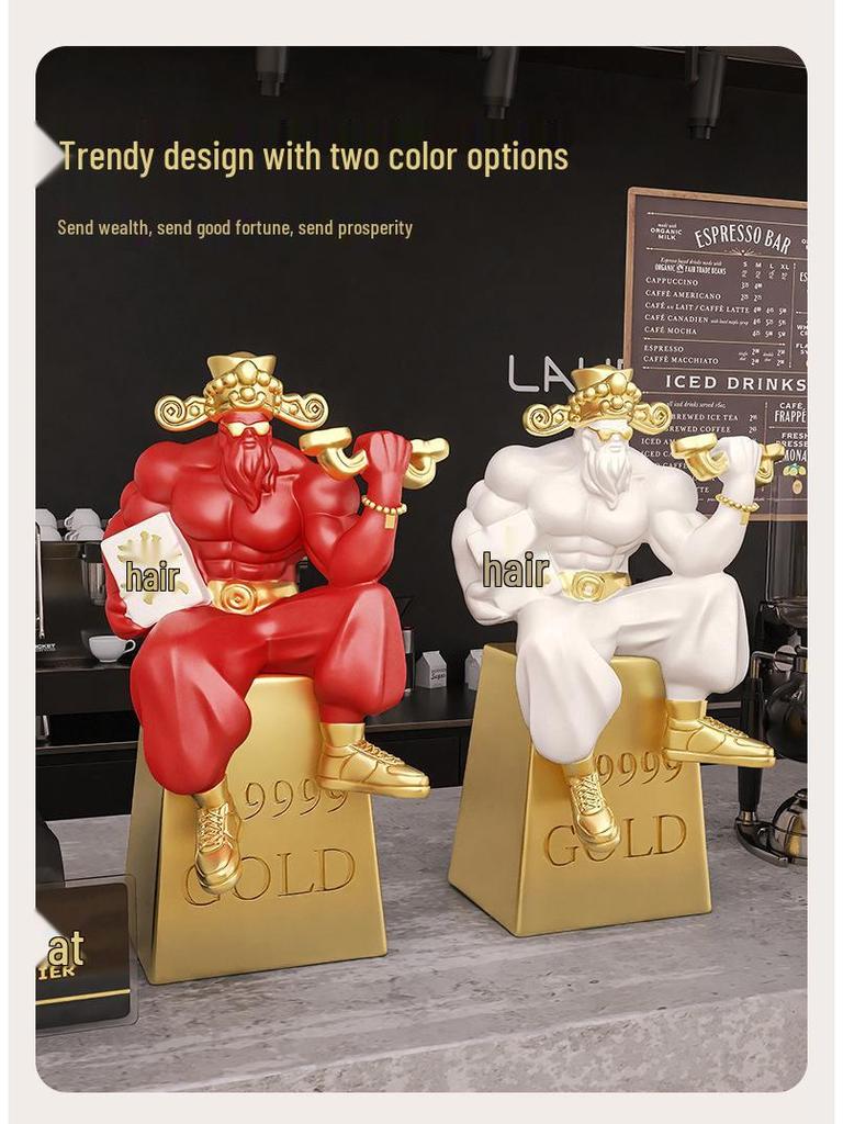 Muscle Grandpa Figurine: Gym-Themed Birthday Gift & Office Decor