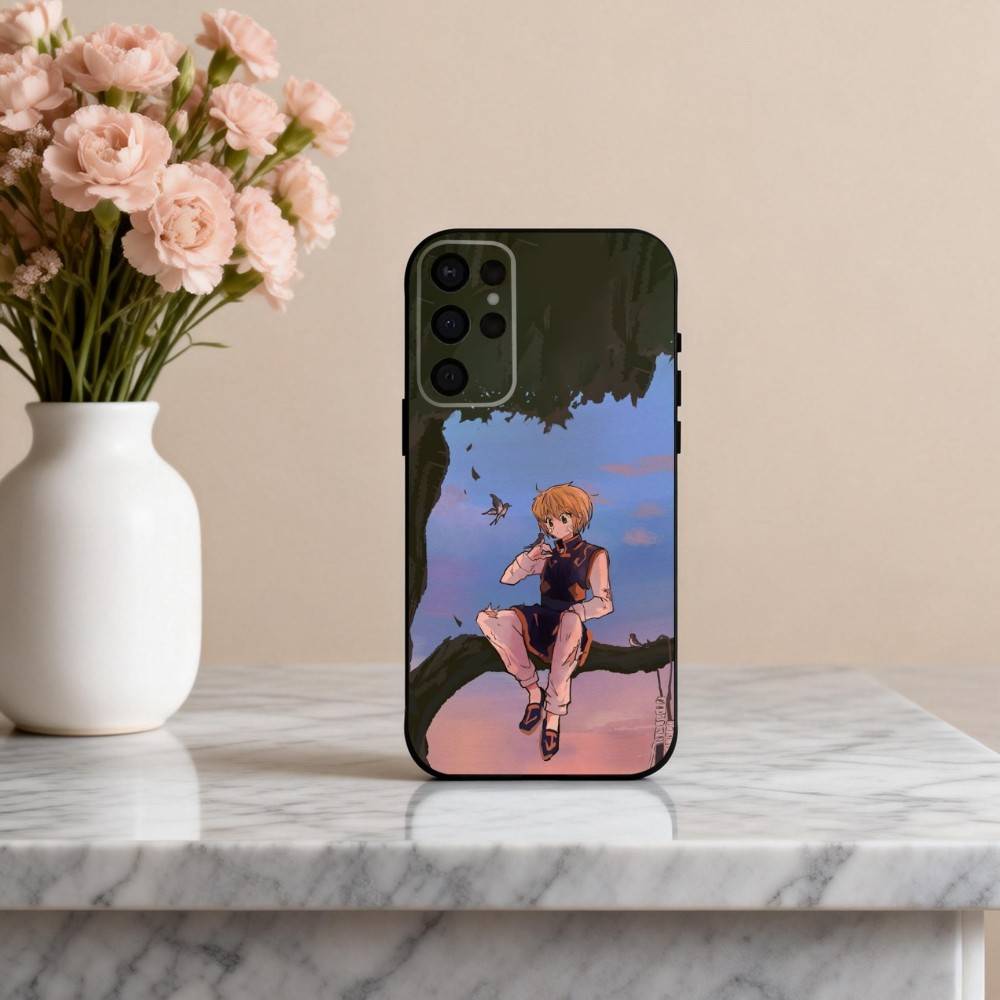 H-Hunter X H-Hunter K-Kurapika Phone Case For Samsung S25,24,23,22,30,21,10,9,Ultra,Plus,Lite,FE,4,5 G Soft Black Case