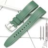 Dust-Free Rubber Waterproof Quick Release Watchband 20mm 22mm 24mm 26mm Black Silicone Strap for Seiko Omega Watch Accessories
