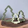 3d Christmas Tree Mold Easy To Clean Wax Casting Mold Resin Plaster Mold Flexible For Holiday Table Decor Gift Making Home