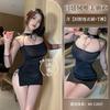 Sexy lingerie hollowed out chest sex cheongsam couple teases passion uniform suit mesh stitching