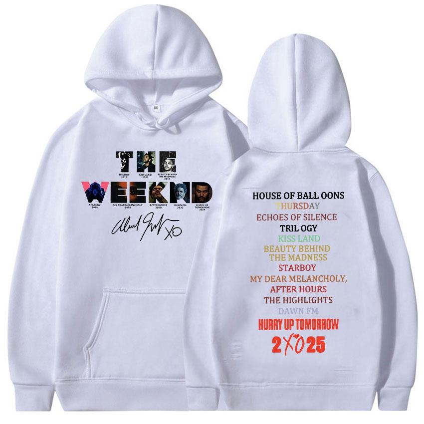 Limitiert The Weeknd Beeil dich Morgen Album 2025 Merch Hoodie Herren Hip Hop Rap Lockere Kleidung Sweatshirt Lässig Übergroßer Kapuzenpullover