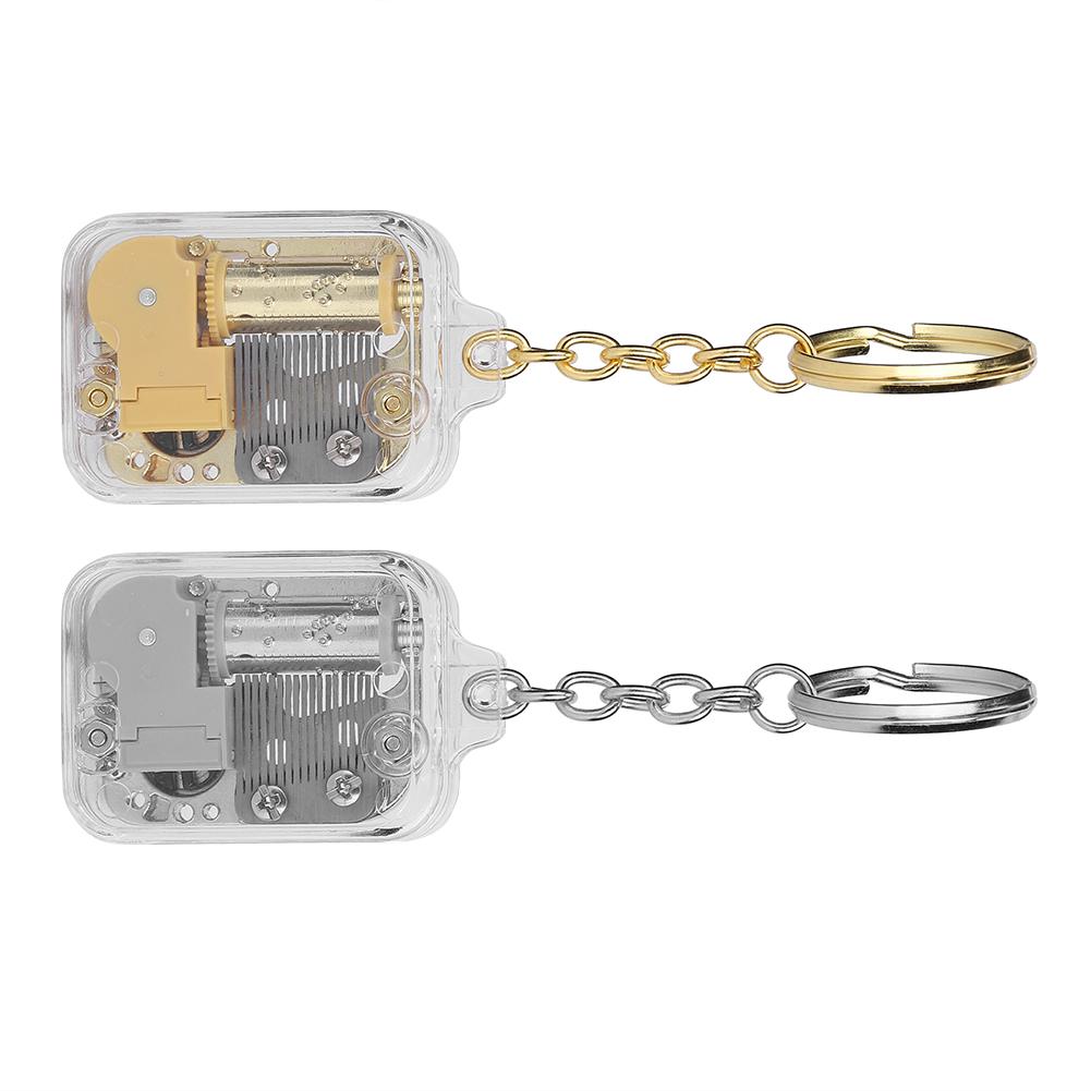 2pcs Mini Music Box Key Chain Exquisite Pendant Key Chain Home Decoration Gift