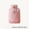 1pc 33.81oz/ 67.63oz Large Capacity Plush Hot Water Bag: PVC Material, Hand Warmer Perfect for Bed