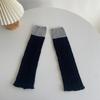 Y2K Harajuku Stil Einfarbige Gestrickte Beinwärmer: Warme lange Socken & Überschuhe für Herbst/Winter