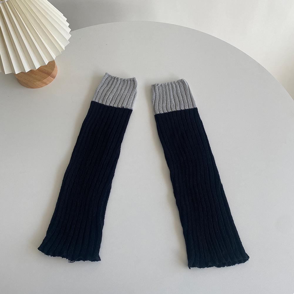 Y2K Harajuku Stil Einfarbige Gestrickte Beinwärmer: Warme lange Socken & Überschuhe für Herbst/Winter