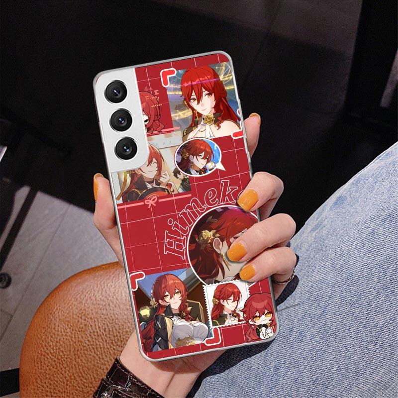 Honkai Star Rail Himeko Phnoe Case for Samsung Galaxy S26 S25 Edge S23 S24 Ultra S22 Plus S21 S20 FE Unique Cover Soft Coque Gal
