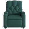 Recliner Chair with Rising Function Dark Green Fabric