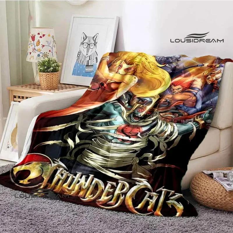 Thundercats Cartoon-Druckdecke, warme Decke für Kinder, T-Flansch-Decke, Heimreisedecke, Bettauskleidung, Geburtstagsgeschenk