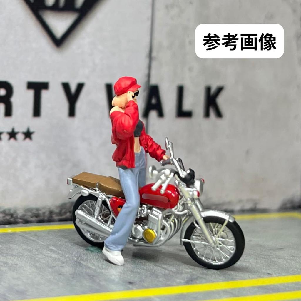 Moreart 164 Miniature Figure & Motorcycle Set MO222209 Model Girl Model Diorama Miniature Car [Used]