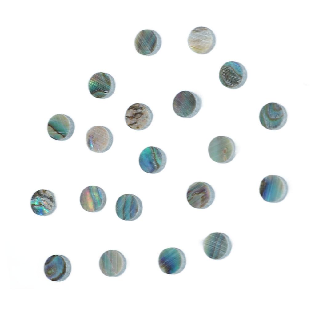 20 Stück Gitarren-Griffbrettpunkte Muschel Zart Hinzufügen von Grip Verschleißfest Gitarren-Bundbrettpunkte Ersatz