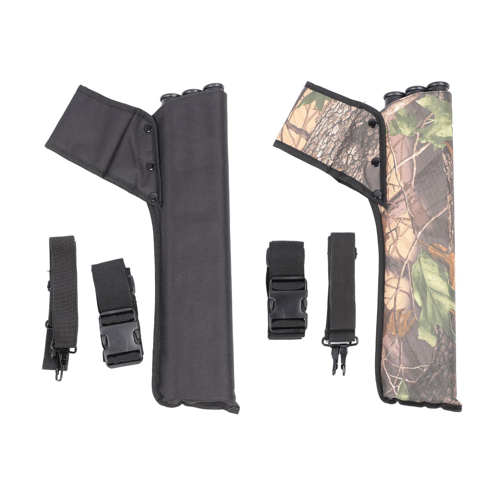 

Сагайдак для стрільби з лука для стріл Регульований ремінь Сагайдак із трубкою для 3 стріл для практики складного вигнутого лука Black