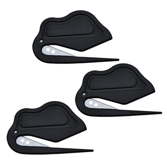 3 Pcs Letter Opener Envelope Slitter Plastic Pet Hair Knotting Knife Portable Mail Opener Wrapping Paper Cutting Tool for Home Office Supplies