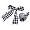 Polyester Gingham Wrapping Ribbon Plaid Burlap Ribbon Christmas Crafts Decoration Braid