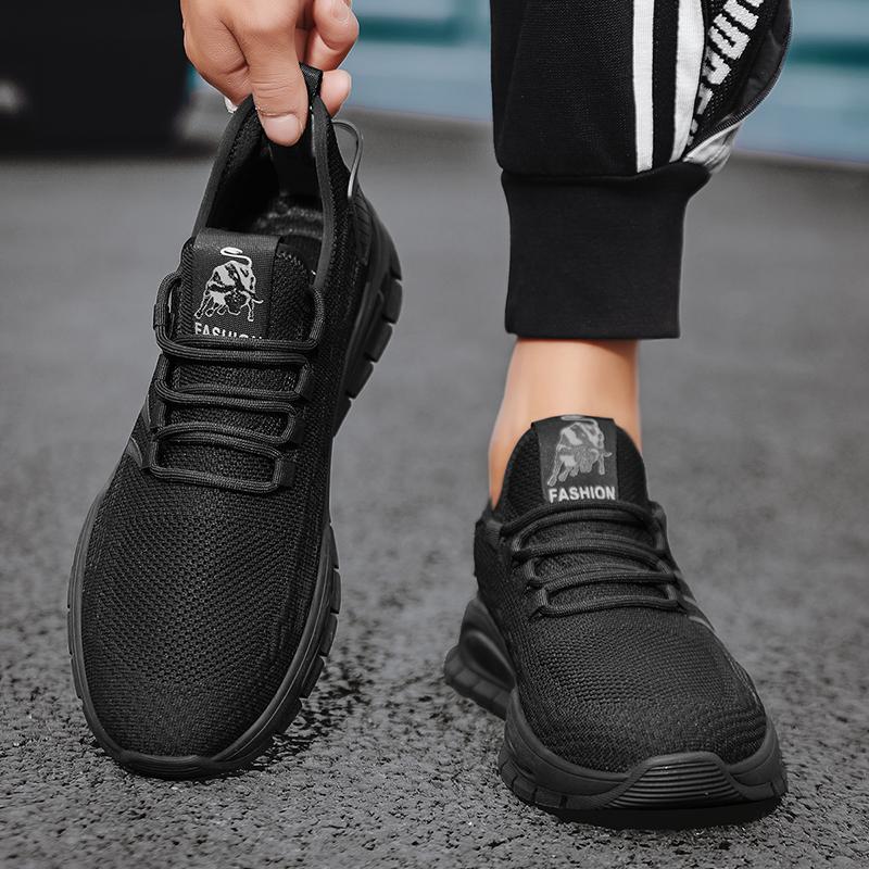 Shoe for Men Summer Mesh Breathability Thick Bottom Outdoor Anti Slip Running Shoes Men Fashion Casual Sports Hiking Shoes 39-44