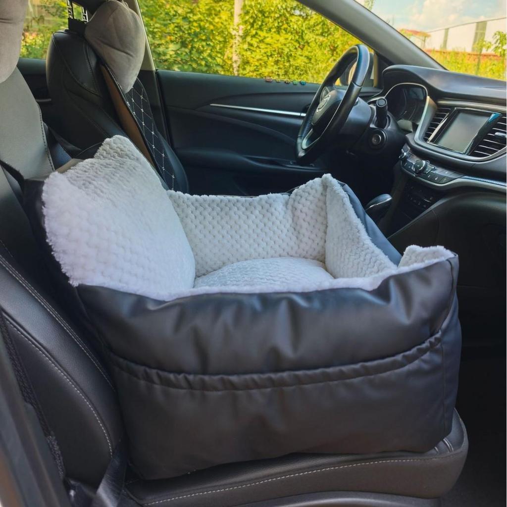 Przenosne wodoodporne siedzisko samochodowe i legowisko dla psa - Podwójne zastosowanie, zmywalna poduszka dla zwierząt na podróż, bezpieczeństwo