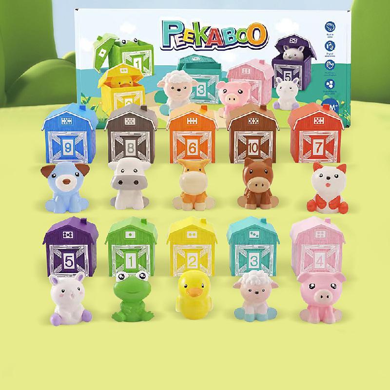 

Детские Игры на Сопоставление Животных Дом Монтессори Игрушки Пальчиковые Куклы Животные Сортировка по Цвету Игры на Пары Тренировка Мышления Сенсорные Игрушки