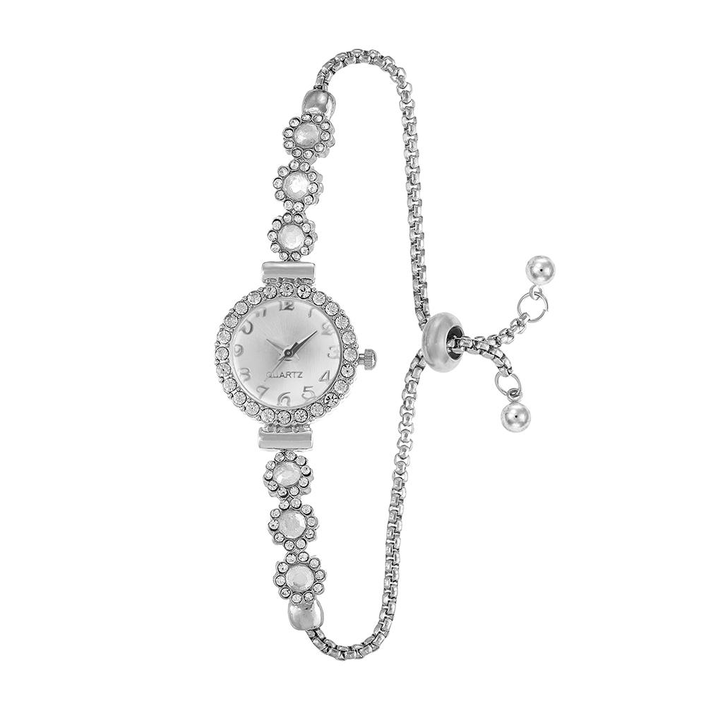 Watches Bracelet Rhinestone Women Crystal Chain Quartz Watch Wristwatch