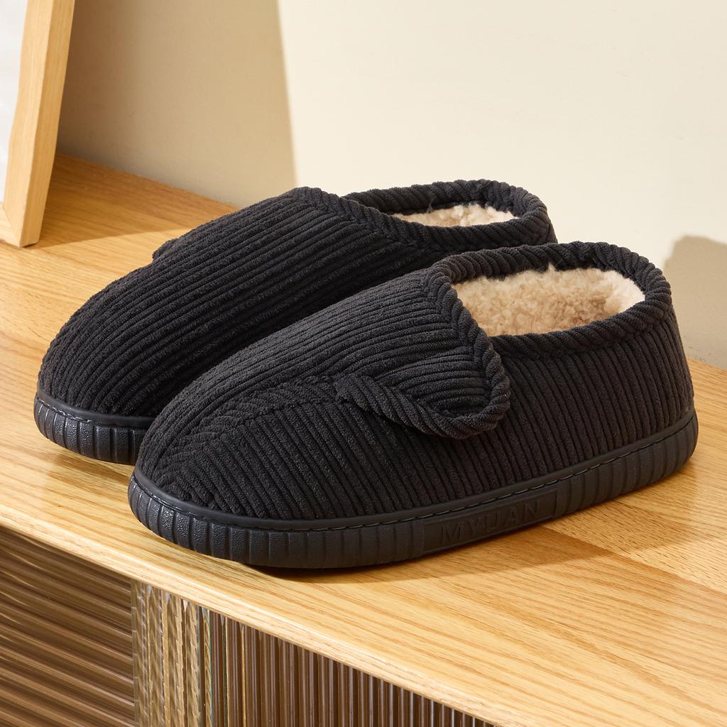 Winter Women Home Slippers Plush Warm Flat Slides Breathable Soft Non-slip Slippers Indoor Outdoor Men Casual Slippers