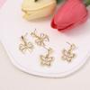Forest-themed Alloy Pearl Butterfly Niche Earrings, Fashionable, Ethereal and Versatile Summer New Arrivals