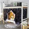 Dorm Bottom Bunk Bed Curtains Privacy Curtains 350g Dustproof Breathable Single Bed Blackout Curtains Panels Privacy Underbed Loft Bed Canopy Tent