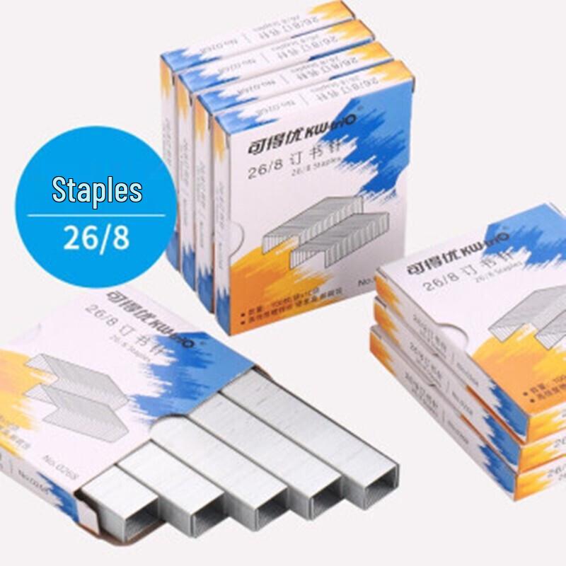 KW-triO 26/8 Heavy Duty Staples, 10-Box Pack