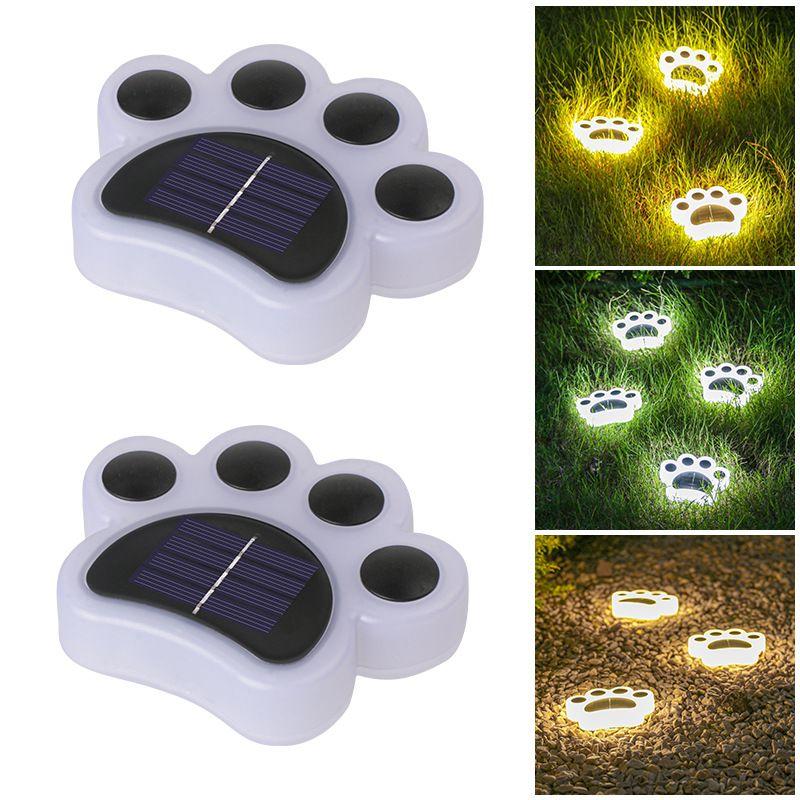 1pc Solar cat claw buried light outdoor waterproof outdoor courtyard garden layout Villa small yard decoration lawn light