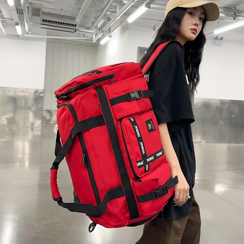 Travel bag large capacity high sense high value fitness bag dry and wet separation light backpack men's messenger bag