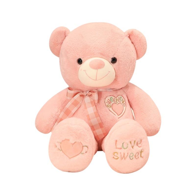 High Quality Huggable Bear Doll Bow Tie Bear Rag Doll Plush Toy Teddy Bear Birthday Gift Girl Sleeping Hug