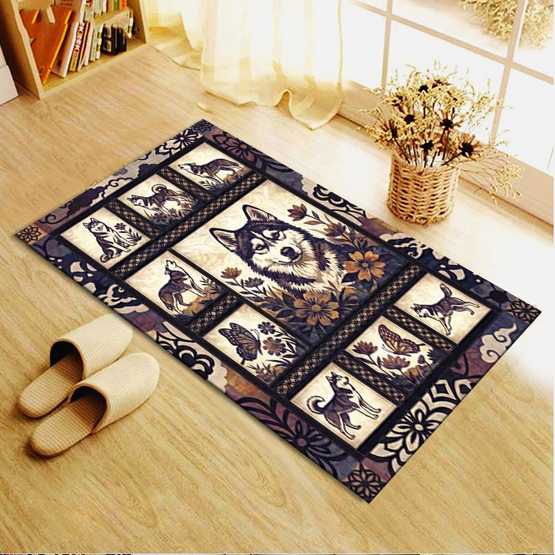 2025 New Husky Dog Carpet Rug for Living Room Bedroom Home Sofa Decoration,Kids play Non-slip Floor Mat61