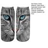 Realistic Cat Face Socks 3D Cat Print Socks Breathable Cute Kitten Socks Funny Xmas Birthday Gifts for Women Men Cat Lovers