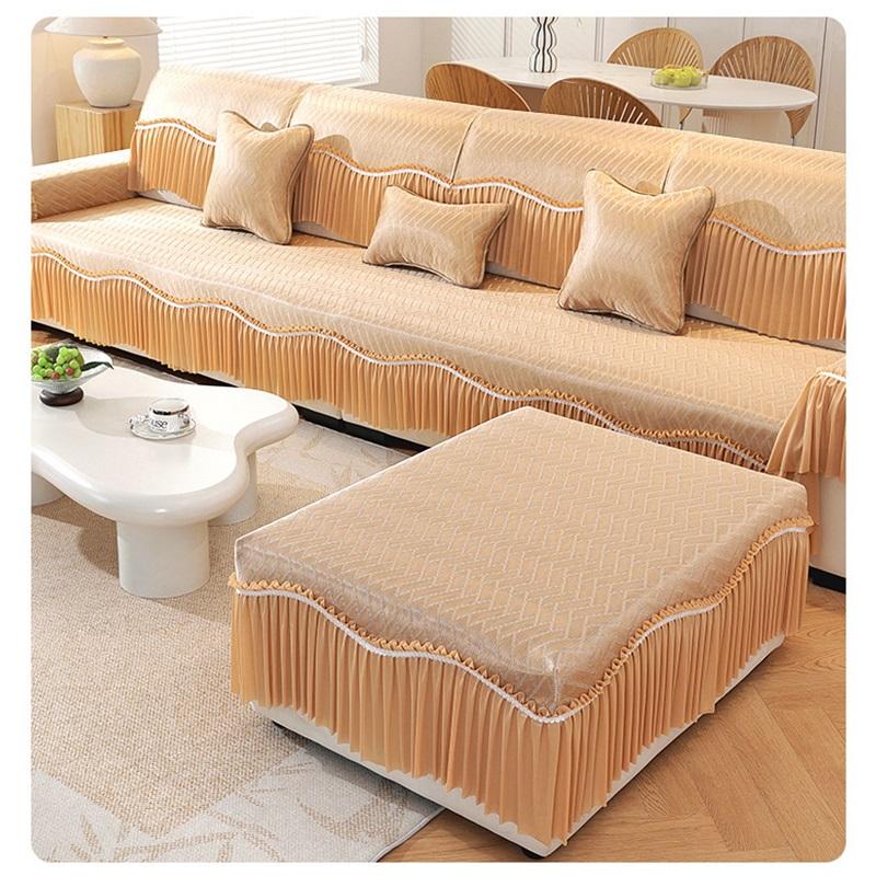 Ice Silk Sofa Cover Summer Seat Cushion Non Slip Sofa Mat Cooling Pad Protector For Hot Weather Stylish Sofa Throw For Living Room Use