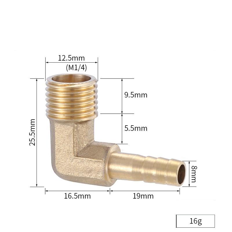 Messing Schlauchanschluss 4mm-19mm Tülle 1/8" 1/4" 1/2" 3/8" BSP Innengewinde Kupferverbinder Gelenk Kupplung Adapter