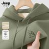 JEEP SPIRIT Men's Thickened Fleece Hooded Sweatshirt