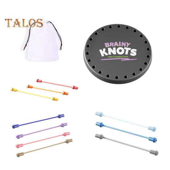 

Детская игра по распутыванию веревок, логическое мышление, тренировка внимания, настольная игра с веревками для родителей и детей, интерактивная обучающая красочная эластичная игрушка по распутыванию веревок 1 Set