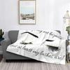 Lashes Mascara Blanket Super Soft Flannel Blanket Comfy Cozy Throw Blanket Couch Lightweight Blankets for Living Room Bedroom