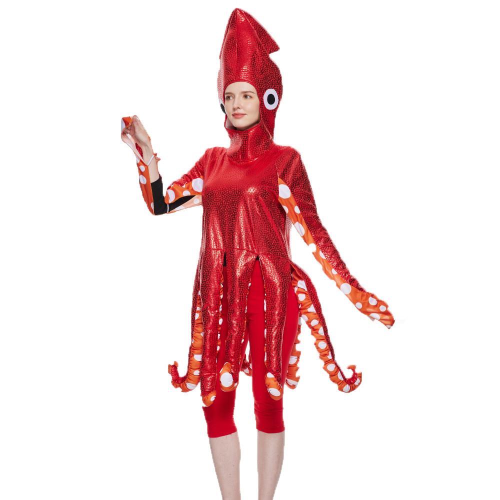 

Monster Squid Adult Outfit With Polyester Blend For Stage Shows And Parties Themed