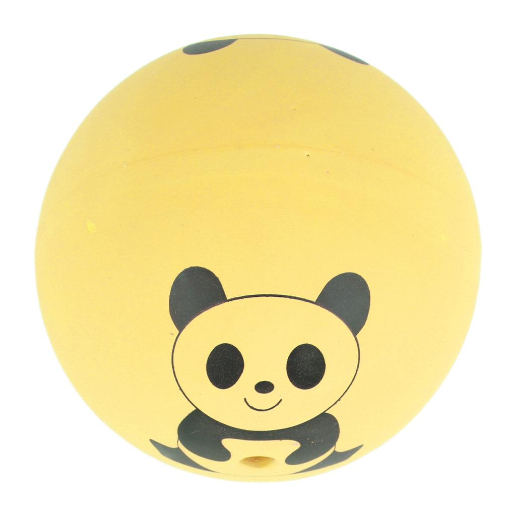 Squeaky Dog Toy Balls Latex Bite Resistant Interactive Smooth Pet Toys for Cat Dog 2.0in Yellow