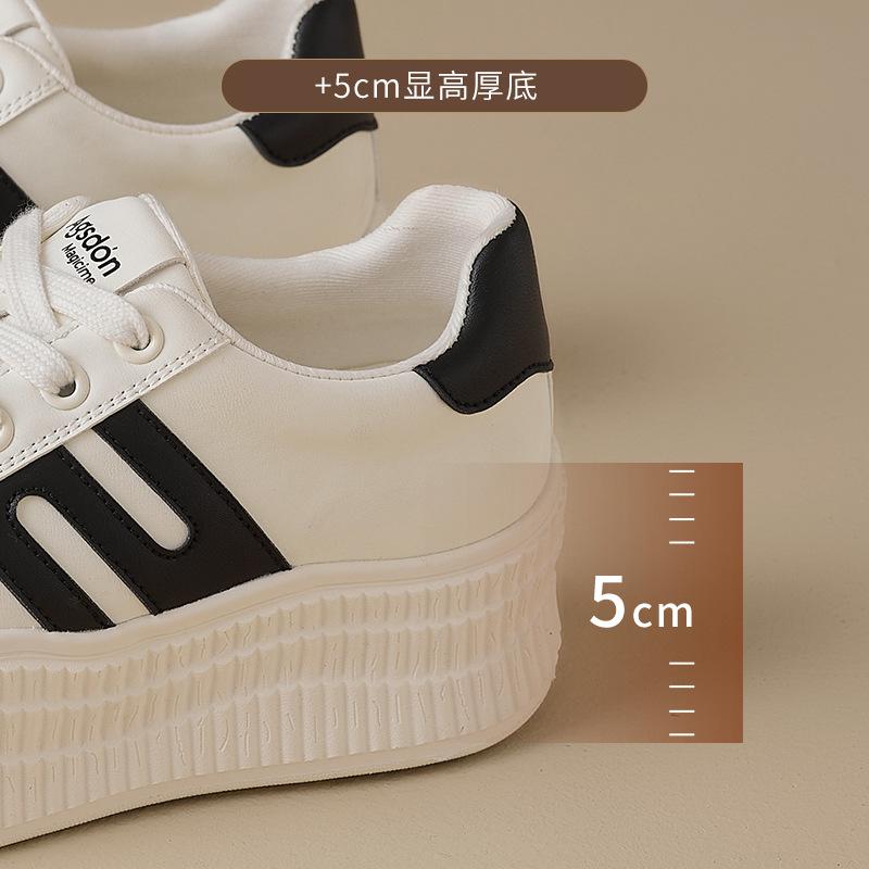 Augustine Shell Head White Shoes Women's 2025 New Autumn and Winter Platform Dexun Board Shoes Casual Sneakers