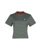 KANDINI Türkiye Green (Brick) Jacquard Round Neck Short Sleeve Tee