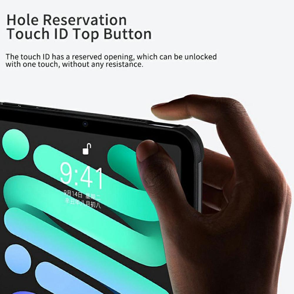For iPad Pro 11 (2024) Case TPU+Acrylic+PC Matte Shockproof Tablet Cover