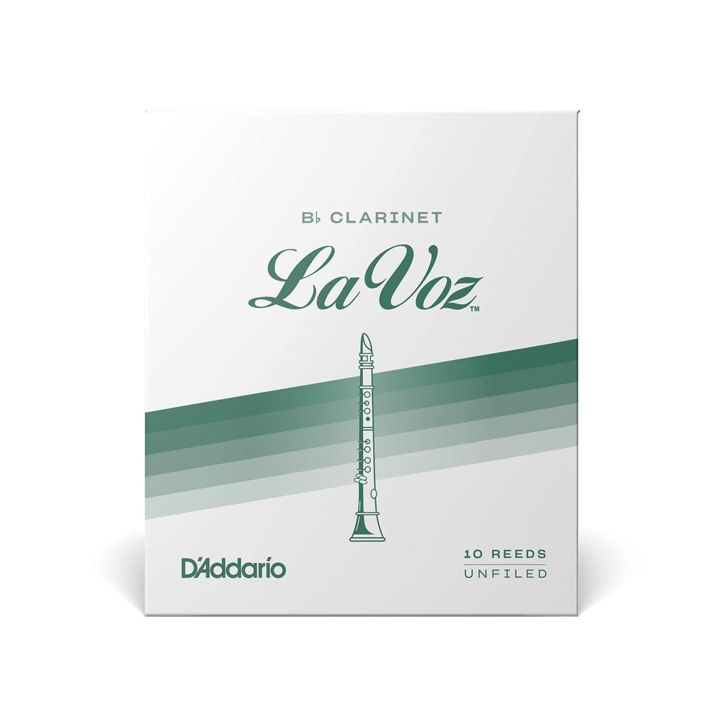 D'Addario WoodWinds D'Addario Bb Clarinet Reeds LA VOZ RCC10MH [Hardness: Medium Hard] 10-pack