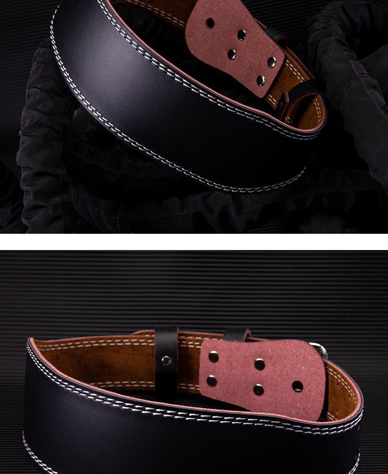 Cross-Border Leather Weightlifting Belt: Professional Back Support for Fitness, Squat, Deadlift, and Training