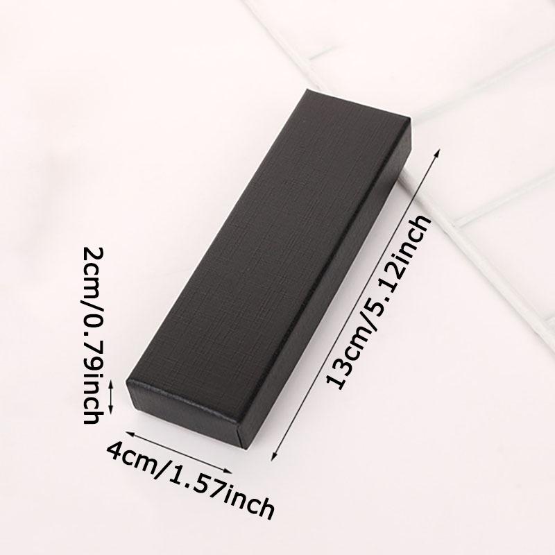 WTEMPO 20PCS 2*4*13CM Rectangular Black Gift Boxes Necklace Bookmark Pen Presents Packaging Boxes