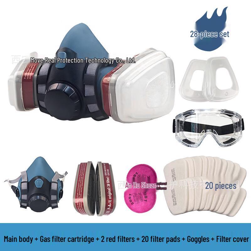Yuanzu 7502Q Silicone Half-Face Respirator Kit