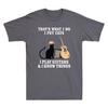 I Pet Things Funny And Guitars Play Thats I Unisexs Do TShirt What I I Know Cats