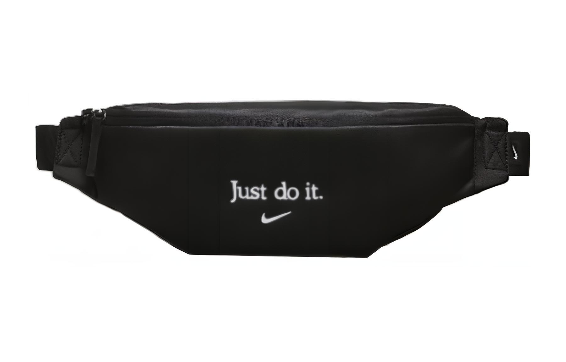Nike Polyester Fanny Pack Regular Unisex Black With White Embroidery BA5781-010