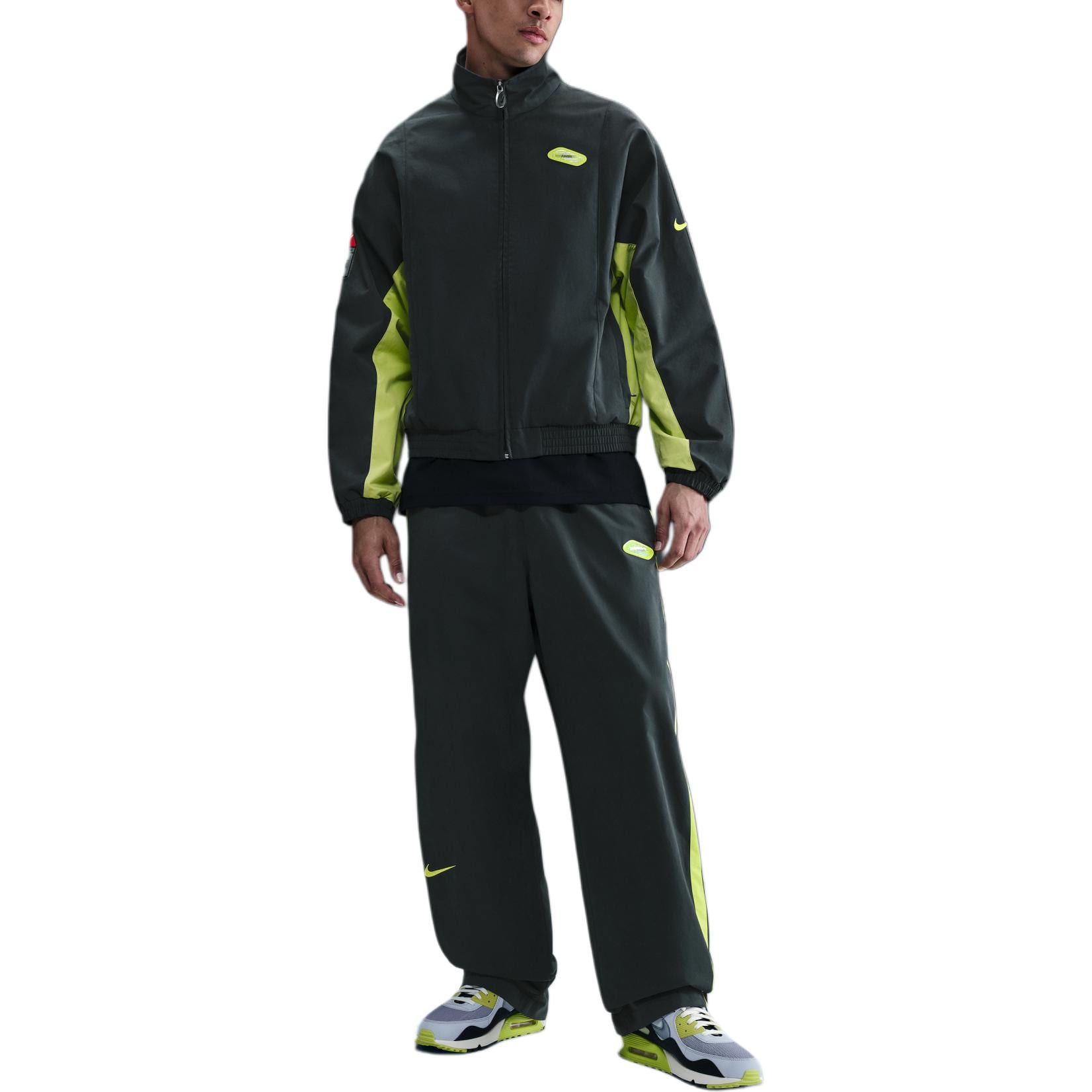 Nike X Patta Jakas Vīriešu Melna/spilgti