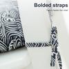 High Back Chair Cushion Geometric Print Rocking Chair Cushion Seat And Back Cushion with Straps for Outdoor Patio Chair